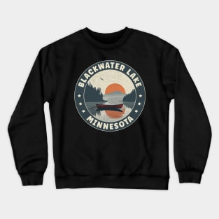 Blackwater Lake Minnesota Sunset Crewneck Sweatshirt